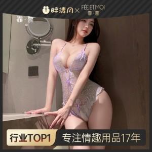 【情趣内衣】霏慕 无菌免洗 蝴蝶饰臀露胸开裆连体衣6254 商品图3