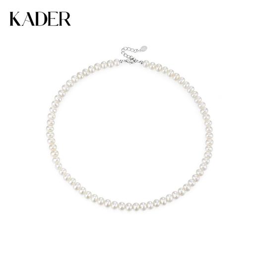 【淡水珍珠】卡蒂罗/KADER 时韵珍珠项链 莹润珍珠母亲妈妈法式复古赫本风可调节锁骨链 优雅气质温柔百搭 商品图0