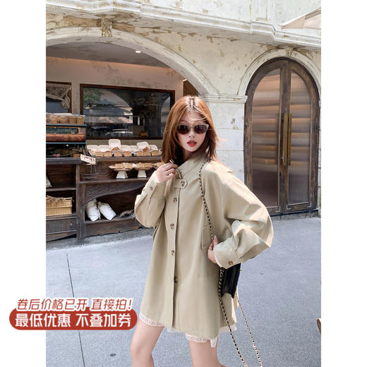 <曾小咸推荐>现货秒杀！微信超特价！休闲简约百搭风衣外套 日常279.99 立减110 秒杀169.99！ 商品图1