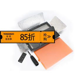 永诺  YN-600L led摄影灯常亮补光灯可调色温微电影直播灯外拍灯摄像灯 不含电源适配器 白色