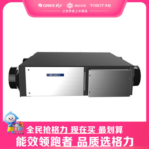 格力·舒享家 中央空调FHBQGKWL-D3.5A 沁悦风全热交换新风净化机（包安装，全屋 ，四进四出） 商品图0