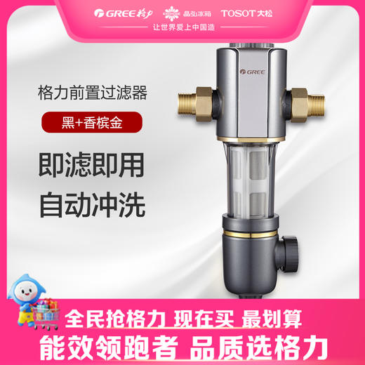格力·前置过滤器 净水机 WTE-QZBW04 黑+香槟金 商品图0