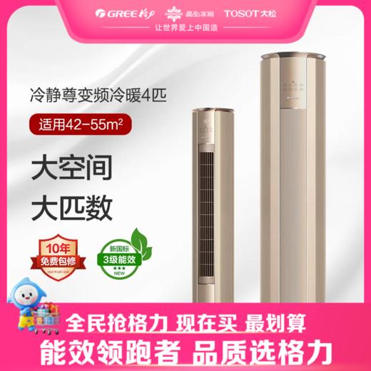 格力·冷静尊变频冷暖4匹3级能效柜机空调 KFR-100LW/(10583)FNhEb-B3(WIFI)(奢华金) 商品图0