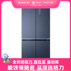 格力·十字对开门冰箱 508L   BCD-508WGMAK3SPSGA/云锦蓝