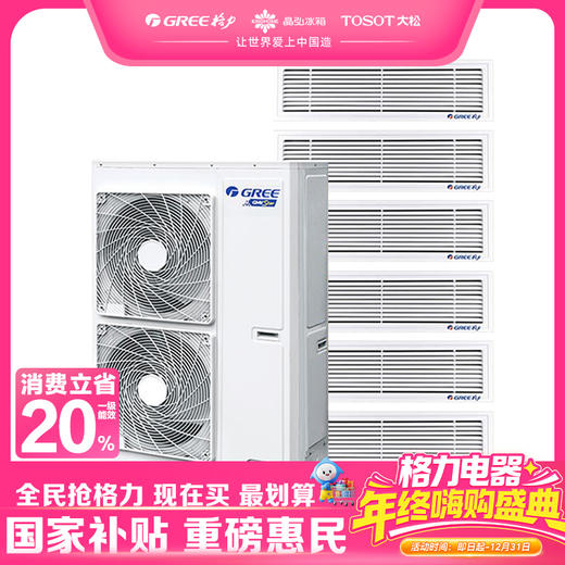 格力·颐居一拖五 中央空调 风管多联机 主机GMV-H160WL/Db1；配线控器；包安装 商品图0