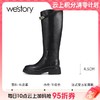 【云粉节】BF楼westory秋冬新款法式复古时装靴方跟不过膝高筒长靴 商品缩略图0