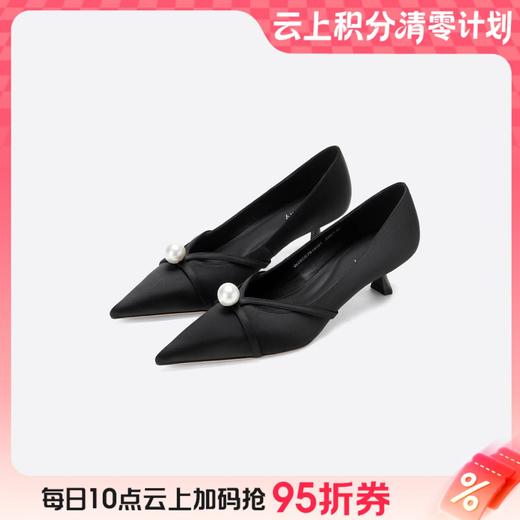 【云粉节】BF楼Westory早秋珍珠镂空带时尚单鞋 商品图0