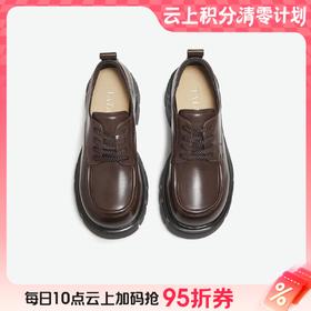 【云粉节】BF楼TATA他她女鞋2025秋季增高牛津鞋系带通勤单鞋小皮鞋鞋子CHY05CM5吊牌价869