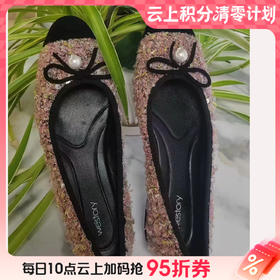 【云粉节】BF楼westory秋季新款小香风蝴蝶结平底浅口单鞋