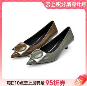 【云粉节】BF楼Westory时尚小猫跟尖头皮鞋