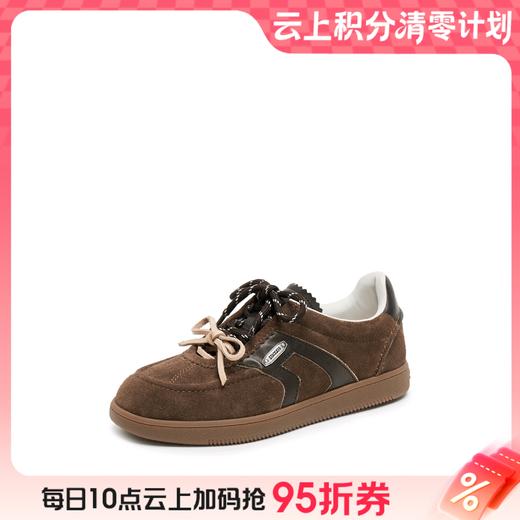 【云粉节】【思加图】BF楼思加图2025新款小音符复古百搭德训鞋运动休闲板鞋女单鞋EE934吊牌价1190，现价898 商品图0
