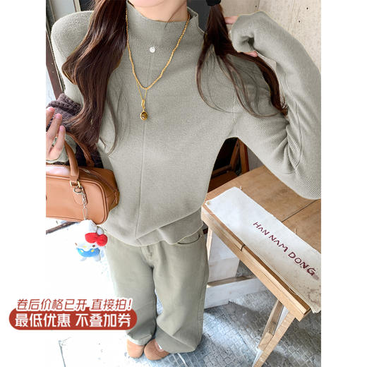 <曾小咸推荐>现货秒杀！微信超特价！韩系3色长袖打底针织衫 日常99.99/件 立减30 秒杀69.99/件！！ 商品图1