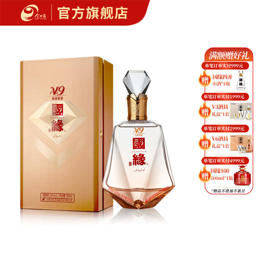 【酒厂直营】白酒 52度国缘V9商务版2023 500ml*1 商品图0