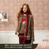 三彩独醒2025冬季新款格纹毛呢大衣西装宽松呢外套F 商品缩略图0