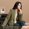【绵羊毛】三彩2025冬季新款人字纹西装领外套毛呢大衣宽松复古S 商品缩略图0