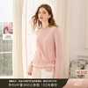 三彩2025冬季新款针织衫绵羊毛圆领落肩袖宽松毛衫套头M 商品缩略图0