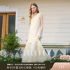 三彩2025夏季新款假两件连衣裙无袖花边拼接A字长裙设计感M 商品缩略图0