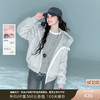 【90白鹅绒】三彩2025冬季新款卫衣式潮流羽绒服短款连帽保暖M 商品缩略图0