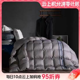 10楼 富安娜 维莎匈牙利进口鹅绒冬被--理想派/灰230*229cm/1100g 吊牌价19800元 活动价6999元