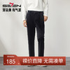 柒牌男装九分裤男锥形休闲裤2024秋冬新款时尚百搭黑色丝绒萝卜裤	127H72460 商品缩略图0