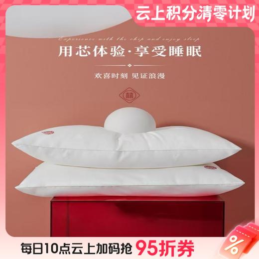 10楼 梦洁 抗菌艾草超柔对枕：枕上喜事50*70*750g吊牌价999活动价299 商品图0