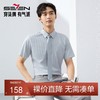 【含莫代尔】柒牌格纹提花短袖衬衫男士夏季新品时尚休闲翻领衬衣128A71350 商品缩略图0