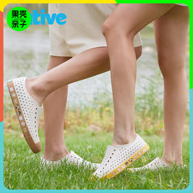 【成人印花】native可爱图案印花洞洞鞋男女同款情侣户外休闲沙滩凉鞋