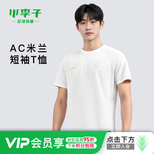 小李子:PUMA彪马AC米兰运动训练休闲短袖T恤成人男782609 24 商品图0