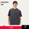 gxg.jeans男装 25年夏热卖简约字母胶印休闲宽松男士圆领短袖T恤 商品缩略图0