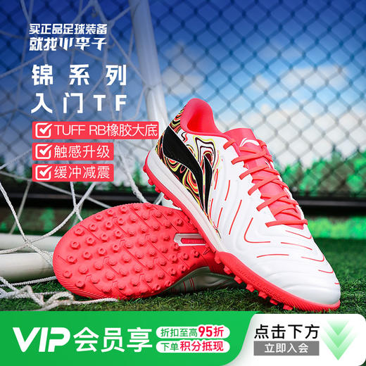 小李子Lining李宁锦2TF碎钉入门运动训练成人足球鞋男YSTV005-2 商品图0