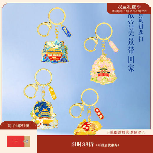 【故宫饰品】故宫建筑钥匙扣挂件 商品图0