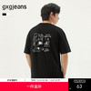 gxg.jeans男装 多色后背印花时尚潮流圆领短袖T恤男生 25年夏热卖 商品缩略图0
