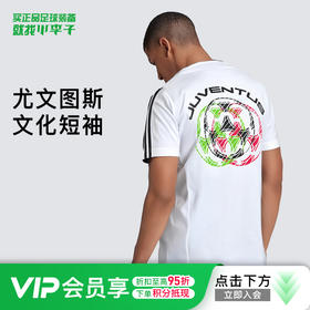 小李子ADIDAS阿迪达斯尤文图斯运动训练休闲文化短袖成人男JF0455