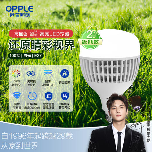 欧普（OPPLE）灯泡led节能E27大螺口球泡飞碟灯夜市摆摊地摊工矿大功率厂房 商品图0