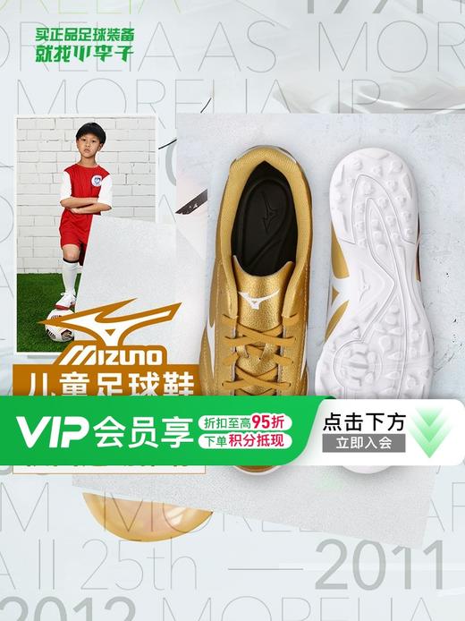 【青训推荐】小李子MIZUNO美津浓足球鞋TF儿童男孩AS碎钉专业训练运动鞋女童 商品图0