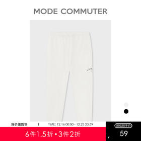 MC |MODE COMMUTER夏季休闲收口通勤全棉透气针织男裤MCE102037C