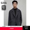 GXG男装 灰色商务通勤短款纯色西装短款羊毛外套男 24冬季热卖 商品缩略图0