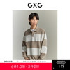 GXG男装  斜纹字母翻领撞色宽条纹翻领卫衣 时尚卫衣GEX13114213 商品缩略图0
