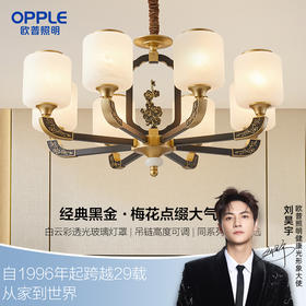 欧普（OPPLE）喜上眉梢客厅吊灯新中式卧室装饰灯