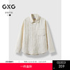 GXG男装 多色竖条纹坑纹面料长袖衬衫外套男 24秋热卖G24X033046 商品缩略图0