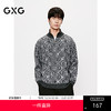 GXG男装 半开襟毛衣满印设计针织衫通勤高领毛衫 2025年冬季新品 商品缩略图0