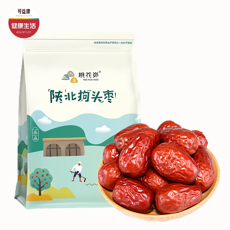 优选|陕北狗头枣 个大饱满 肉厚核小  枣味浓味道甜 500g/袋