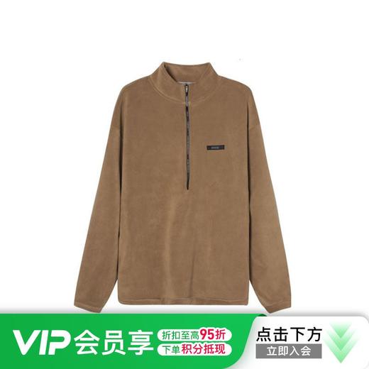 尤文图斯高街半拉摇粒绒套头外套PU棉服 商品图0