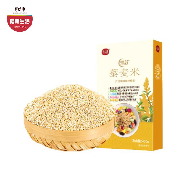 可益康甘肃藜麦米   高原藜麦 色泽鲜亮  颗粒小巧饱满  煮食香气浓 400g/盒