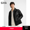 GXG男装 简约明线设计pu皮夹克男复古休闲夹克潮流外套24秋季热卖 商品缩略图0