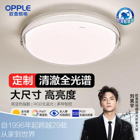 欧普（OPPLE）led吸顶灯具家用圆形卧室灯儿童现代简约馨房间灯品澈