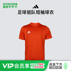 小李子正品ADIDAS阿迪达斯足球运动训练组队短袖球衣成人男JW9922