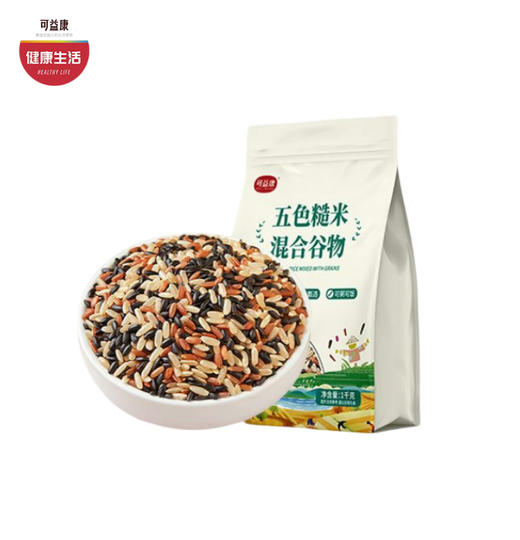 可益康五色糙米 颗粒饱满够新鲜  保留胚芽  米香浓有嚼劲 1000g 商品图0