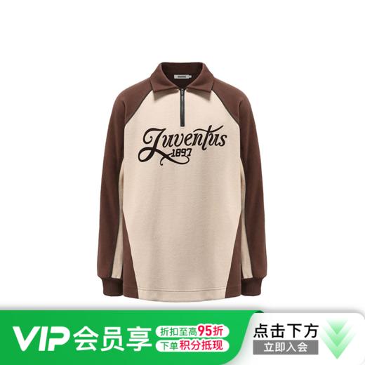 尤文图斯高街立体长袖衬衫套头衫 商品图0