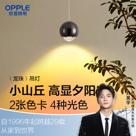 欧普（OPPLE）龙珠床头吊灯夕阳单头吊线灯